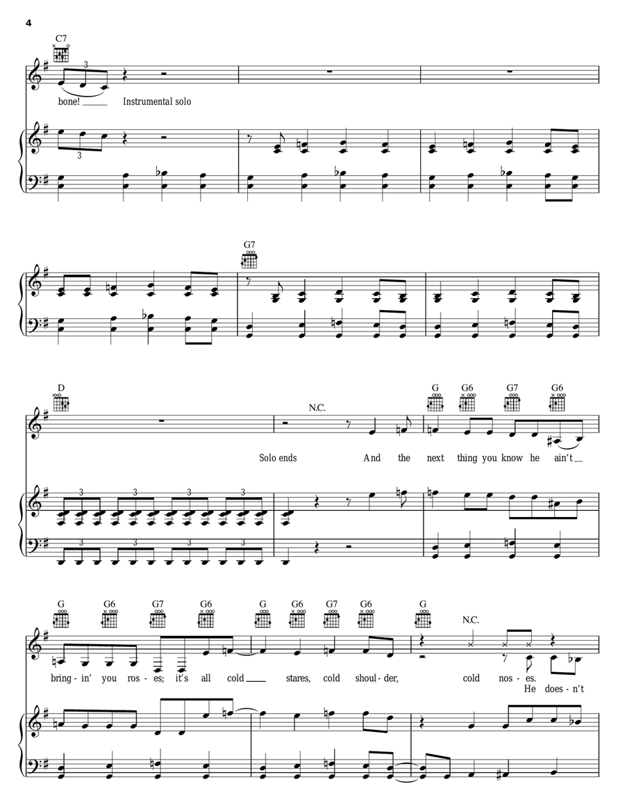 Good Doggie.....No Bone! Good Doggie.....No Bone! Piano, Vocal, Guitar scores gallery preview page 4