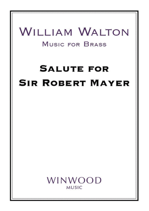 Book cover for Salute for Sir Robert Mayer