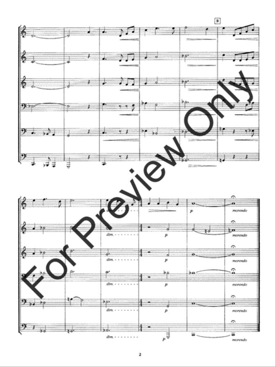 Chorale and Fugato Baritone Horn BC scores gallery preview page 4