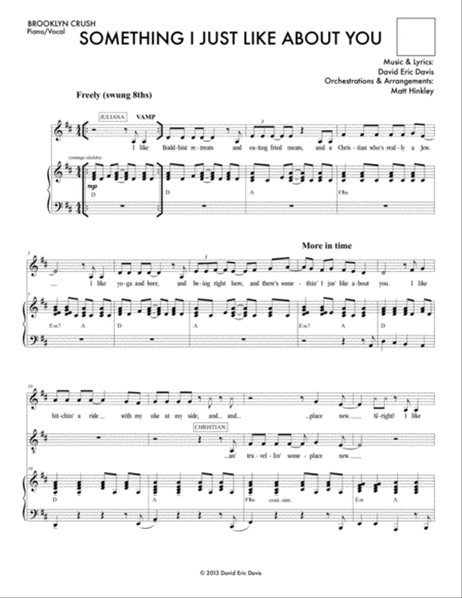 Something I Just Like About You (from 