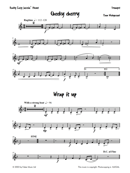 Really Easy Jazzin' About -- Fun Pieces for Trumpet