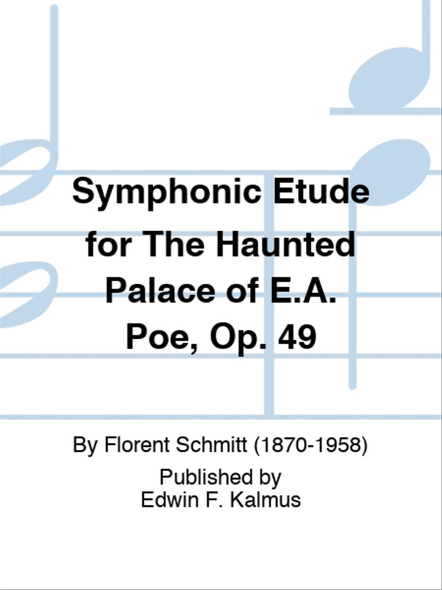 Symphonic Etude for The Haunted Palace of E.A. Poe, Op. 49 Score scores gallery preview page 1