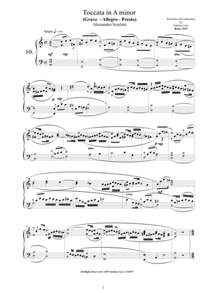 Book cover for Scarlatti A - Toccata and Fugue No.10 in A minor for Piano