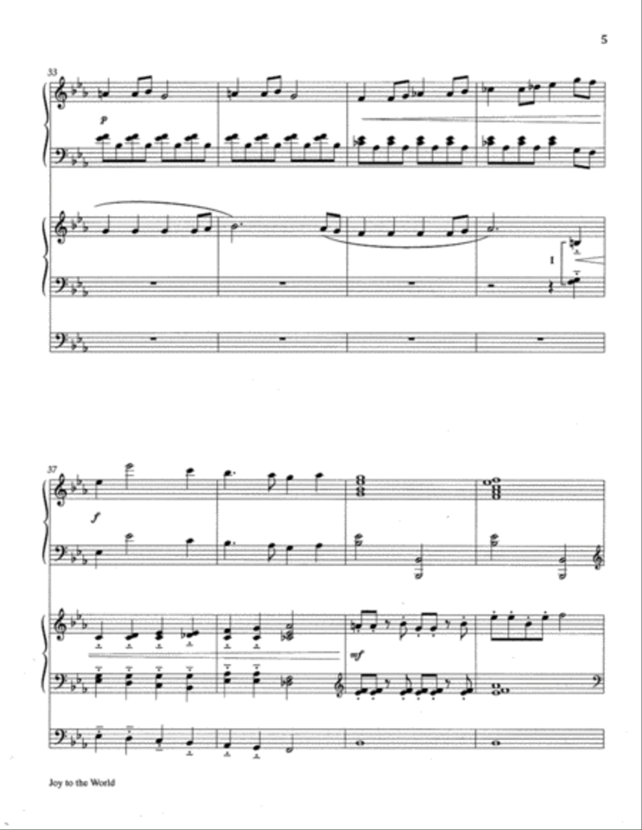 Joy to the World Joy to the World 4-Part scores gallery preview page 6