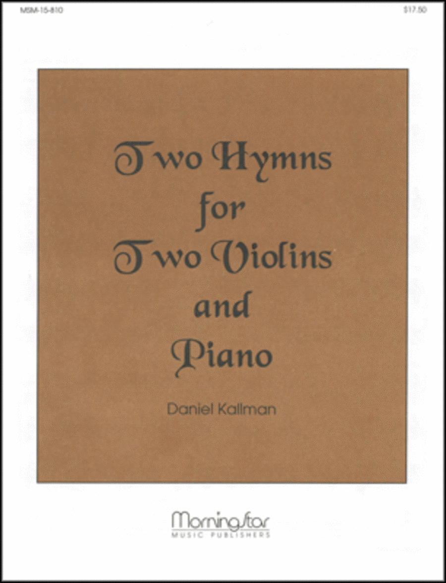 Two Hymns for Two Violins and Piano Violin scores gallery preview page 1