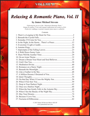 Book cover for Relaxing & Romantic Piano, VOL. II