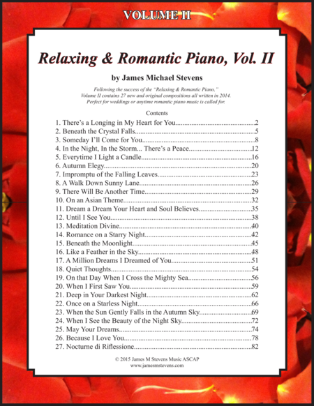 Relaxing & Romantic Piano, VOL. II image number null