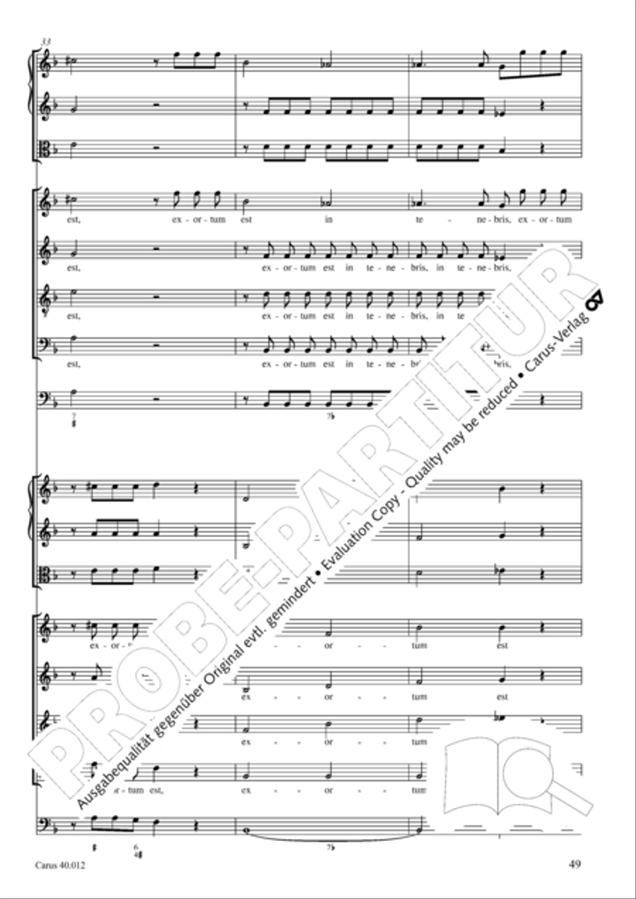 Beatus vir (How blest is he) Psalm 111 4-Part scores gallery preview page 50