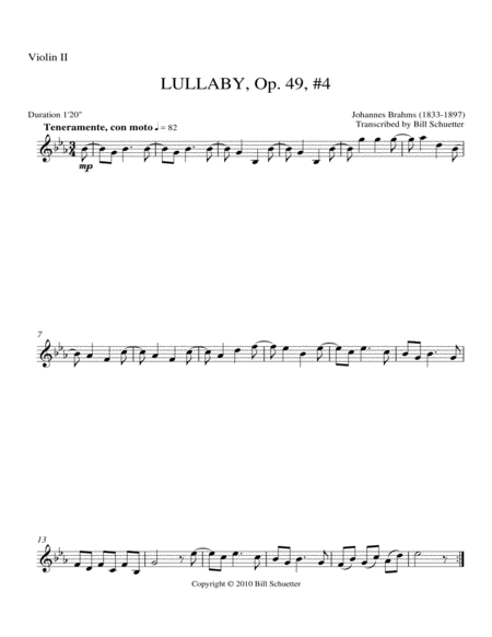 Lullaby Op 49, #4 image number null