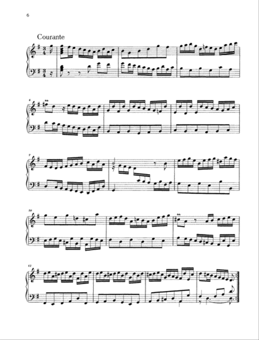French Suite No. 5 G major, BWV 816 Piano Solo scores gallery preview page 3