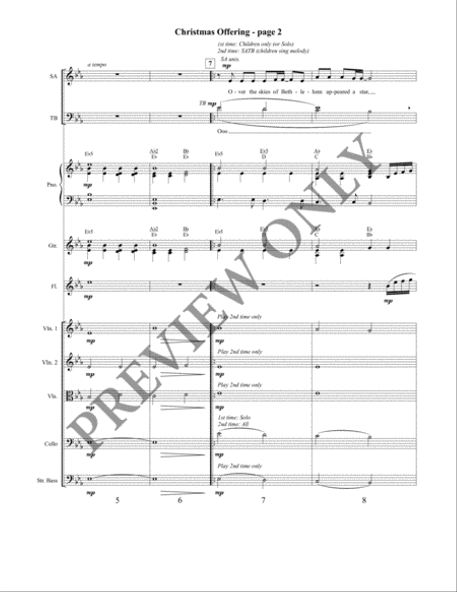 Christmas Offering 4-Part scores gallery preview page 3