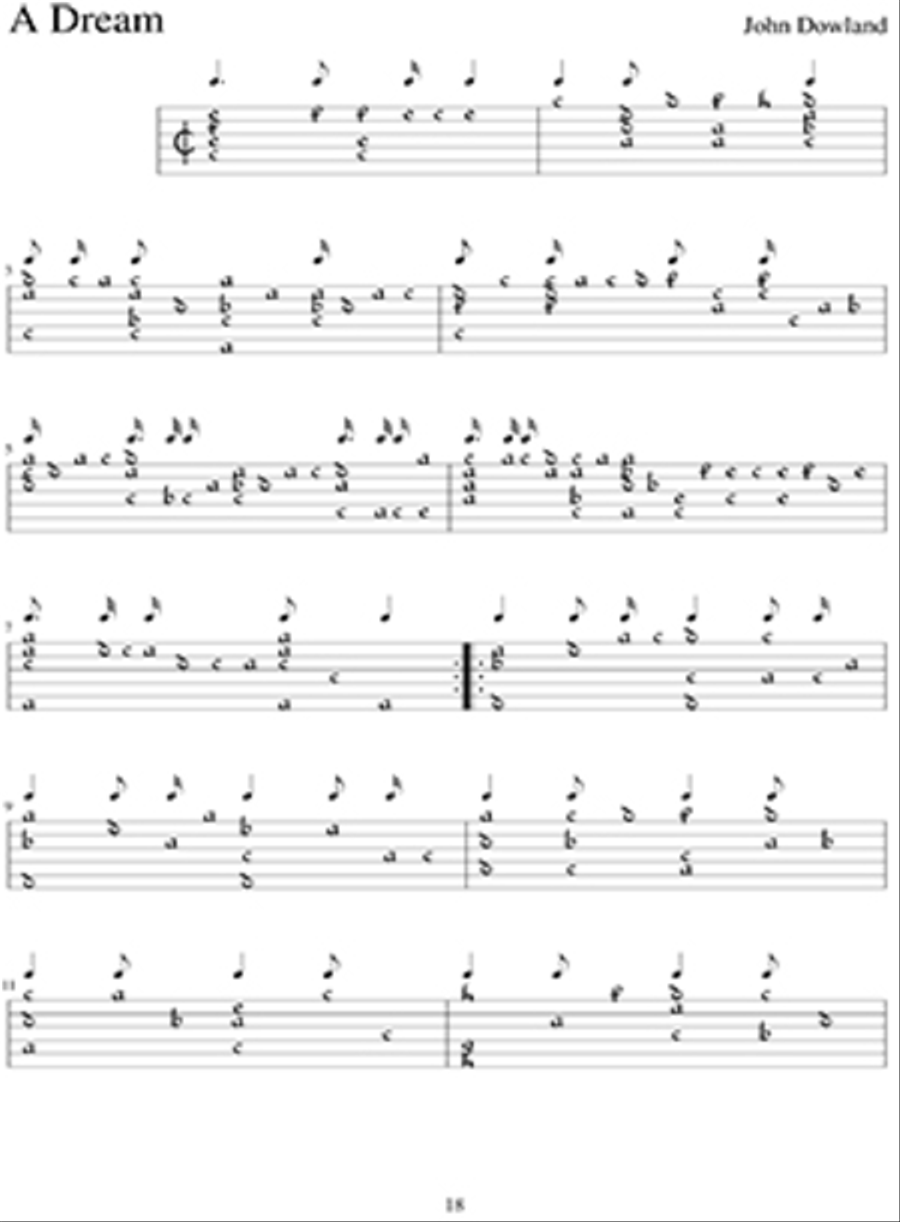 Renaissance Lute Repertoire - Lute Tablature Edition Lute scores gallery preview page 3