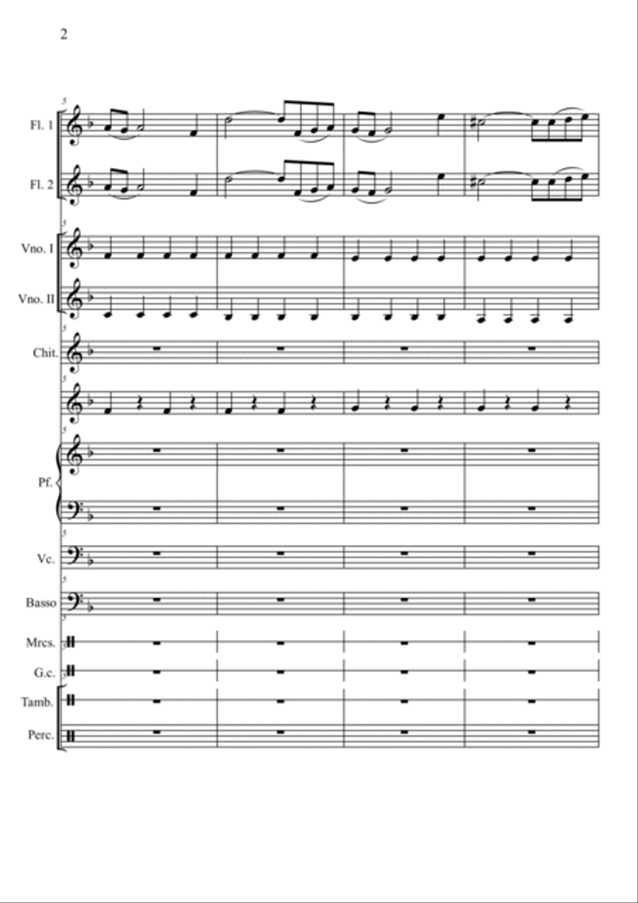 Sinfonia Per Un Addio Sinfonia Per Un Addio Large Ensemble scores gallery preview page 2