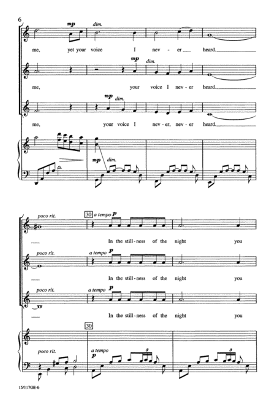 In the Stillness In the Stillness SSA scores gallery preview page 6