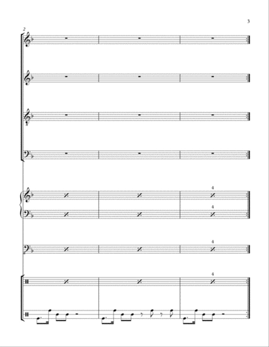 Kwanzaa 4-Part scores gallery preview page 3