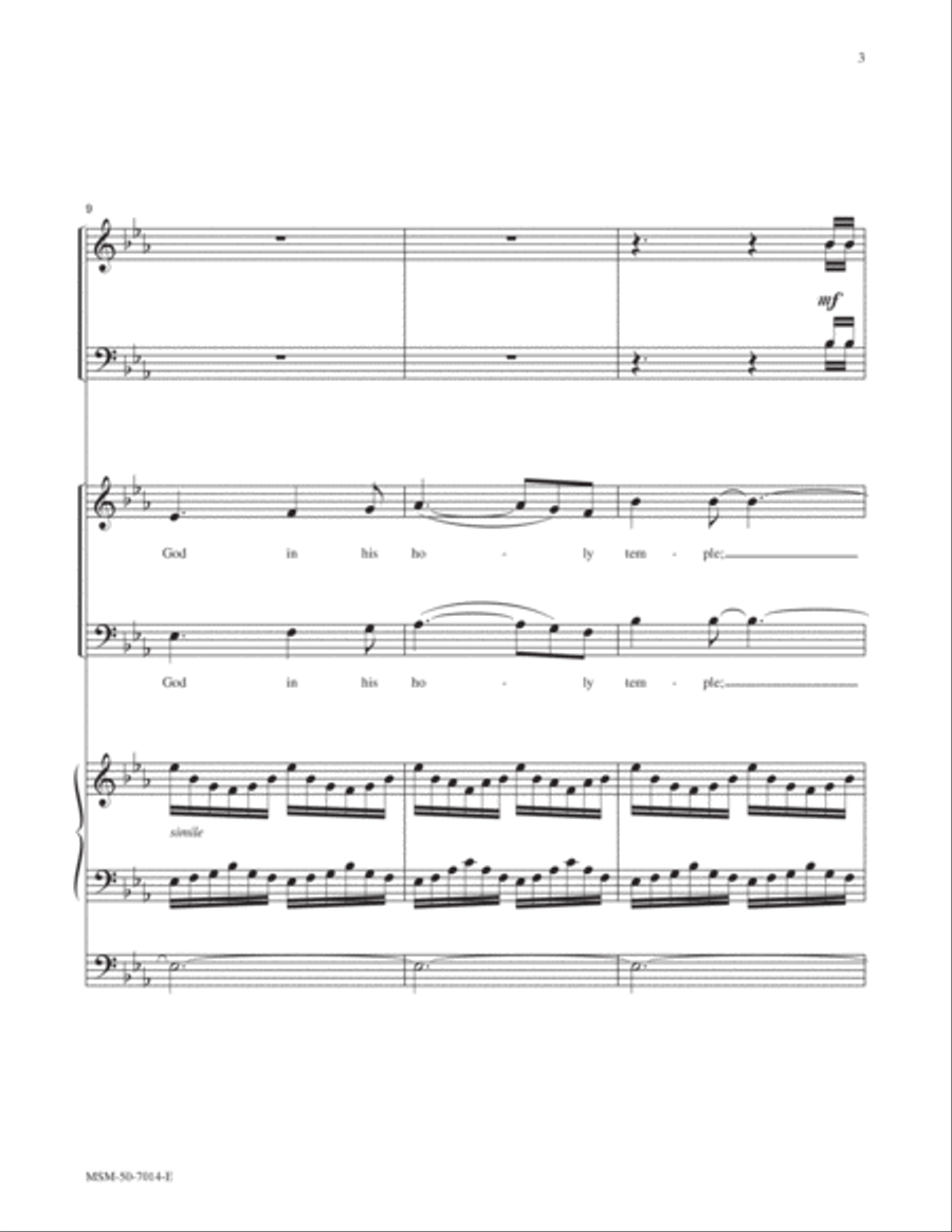 Psalm 150 Choir scores gallery preview page 3