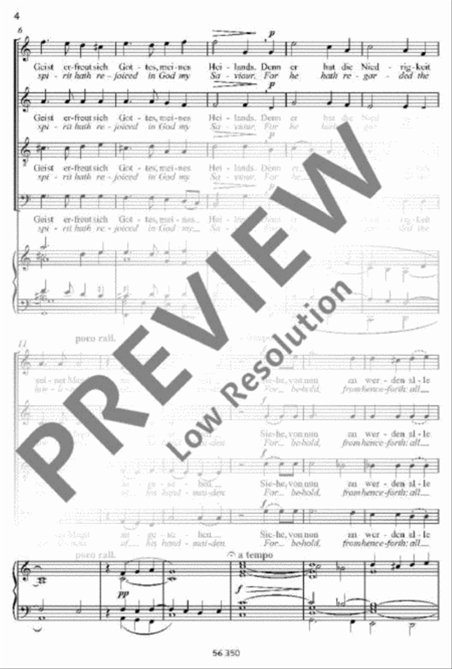 Magnificat Magnificat 4-Part scores gallery preview page 3