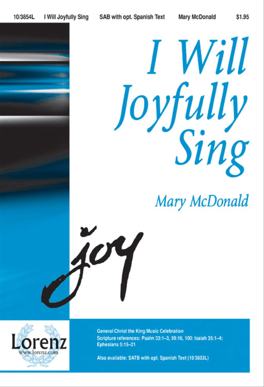 I Will Joyfully Sing 3-Part scores gallery preview page 1