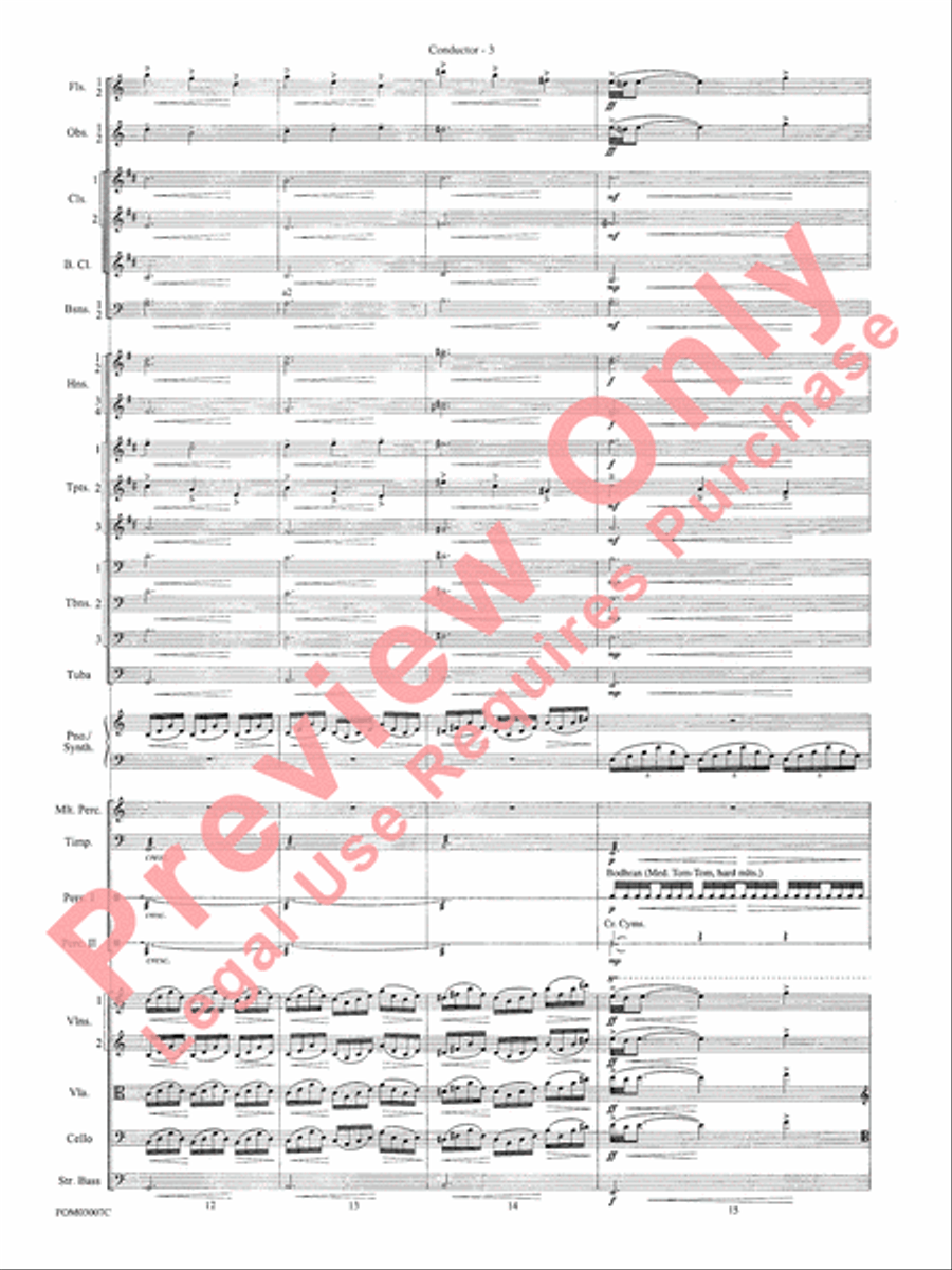 Symphonic Suite from Lord of the Rings: The Two Towers - Conductor Score