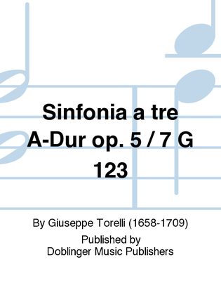 Sinfonia a tre A-Dur op. 5 / 7 G 123