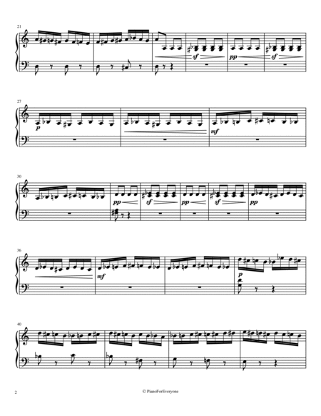 Flight of the Bumblebee - Rimsky-Korsakov (Easy Piano) image number null