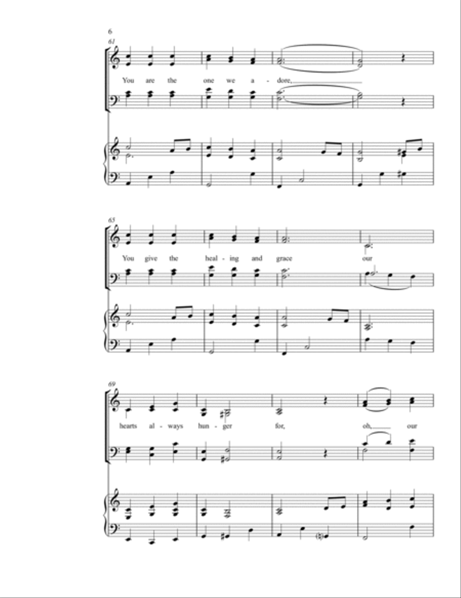 Wonderful, Merciful Savior 4-Part scores gallery preview page 5
