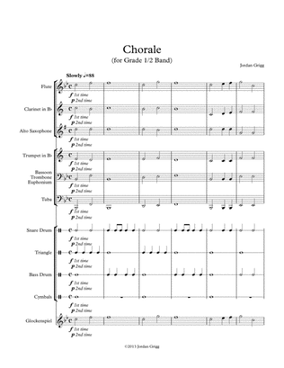 Book cover for Chorale (for Grade 0.5 Band)