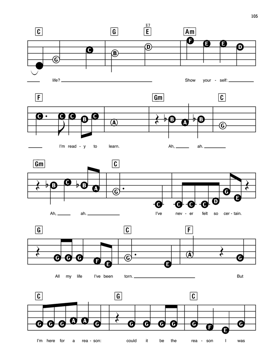 Show Yourself (from Disney's Frozen 2) Easy Piano scores gallery preview page 3