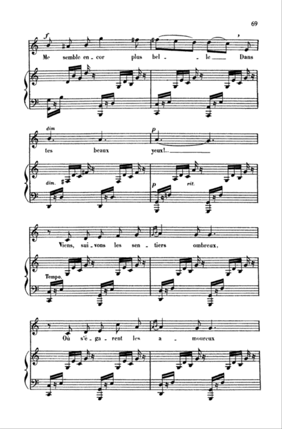 Gounod: Songs, Volume II, High Voice (French) High Voice scores gallery preview page 4