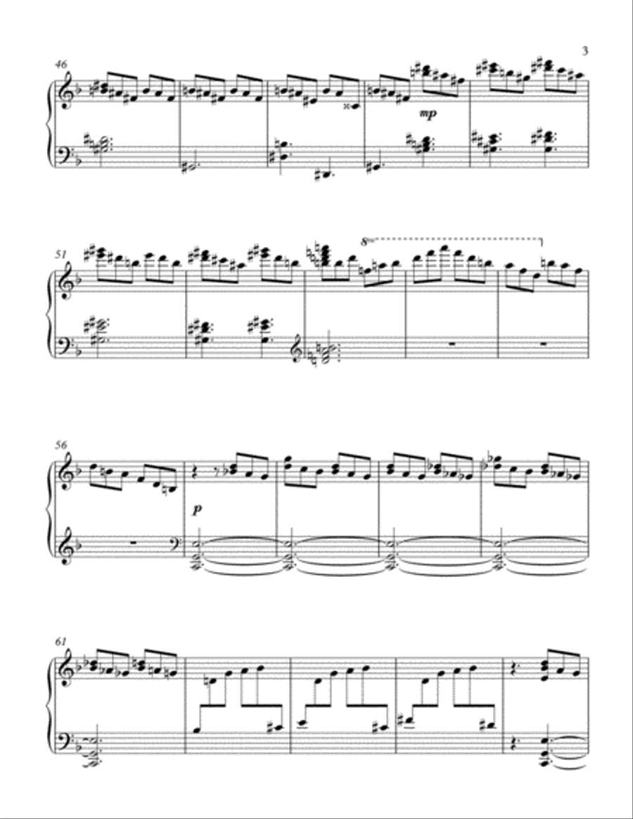 Ballade Piano Solo scores gallery preview page 3