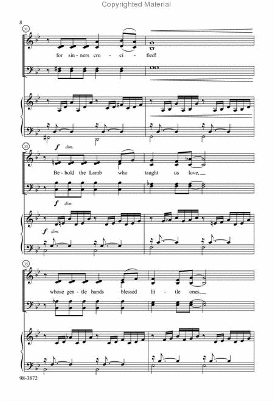 Behold the Lamb Behold the Lamb 4-Part scores gallery preview page 5