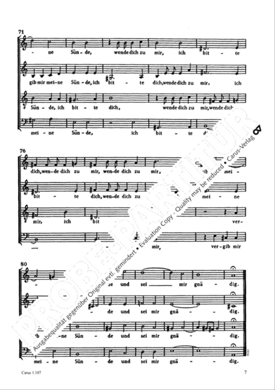 O barmherziger Vater O barmherziger Vater 4-Part scores gallery preview page 7