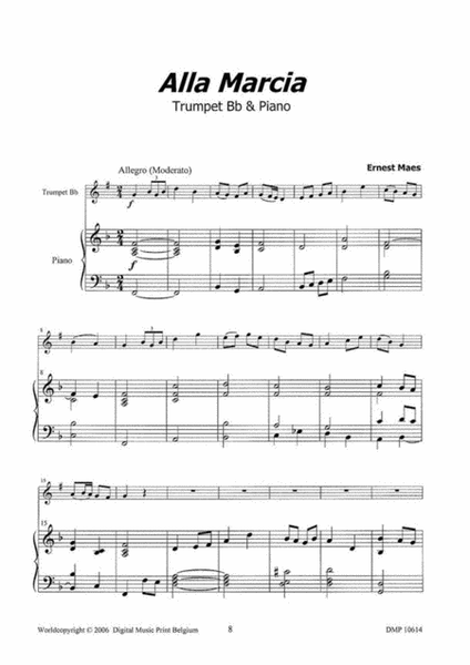 7 Easy Pieces For Trumpet and Piano