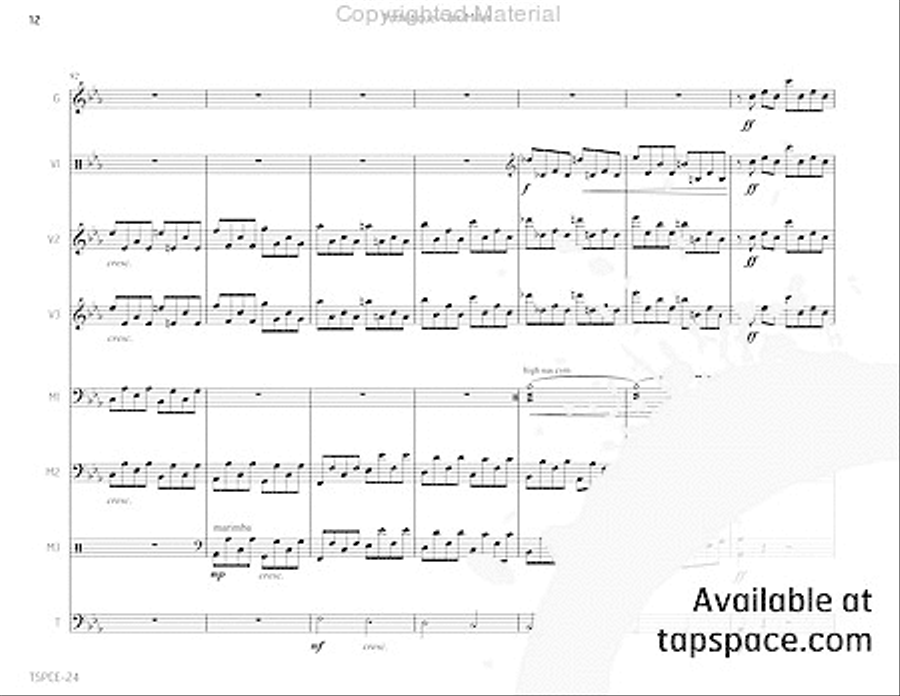 Pathetique Percussion Ensemble scores gallery preview page 17