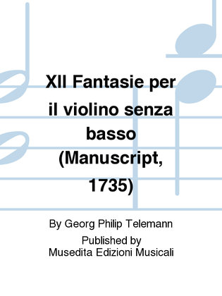 XII Fantasie (Ms, 1735)