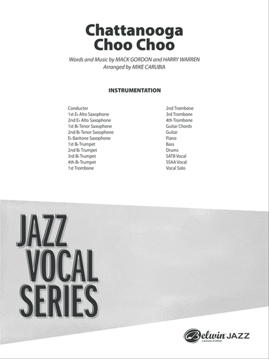 Chattanooga Choo Choo: Score Jazz Ensemble scores gallery preview page 1