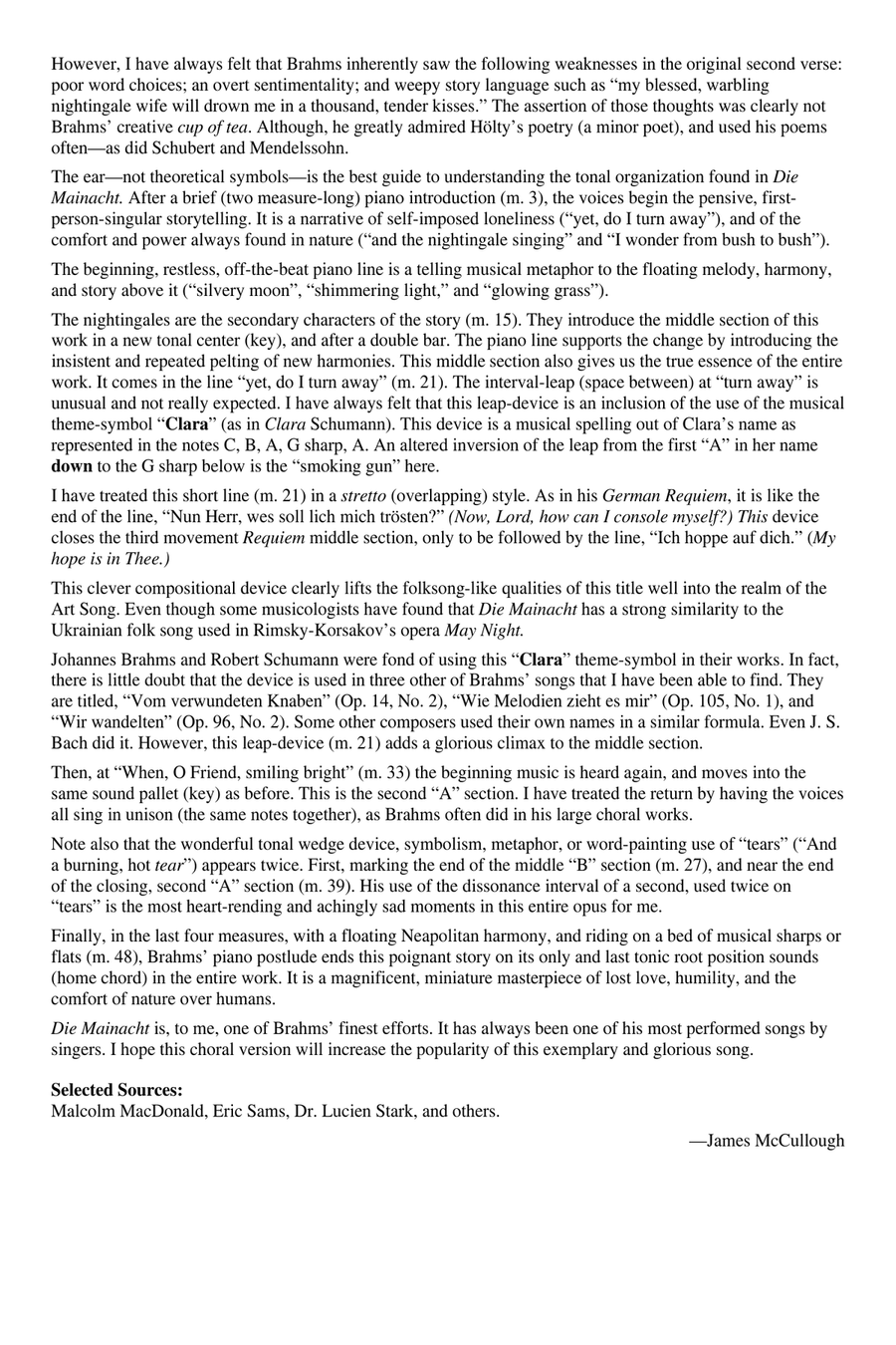 Die Mainacht (The May Night) TTBB scores gallery preview page 2