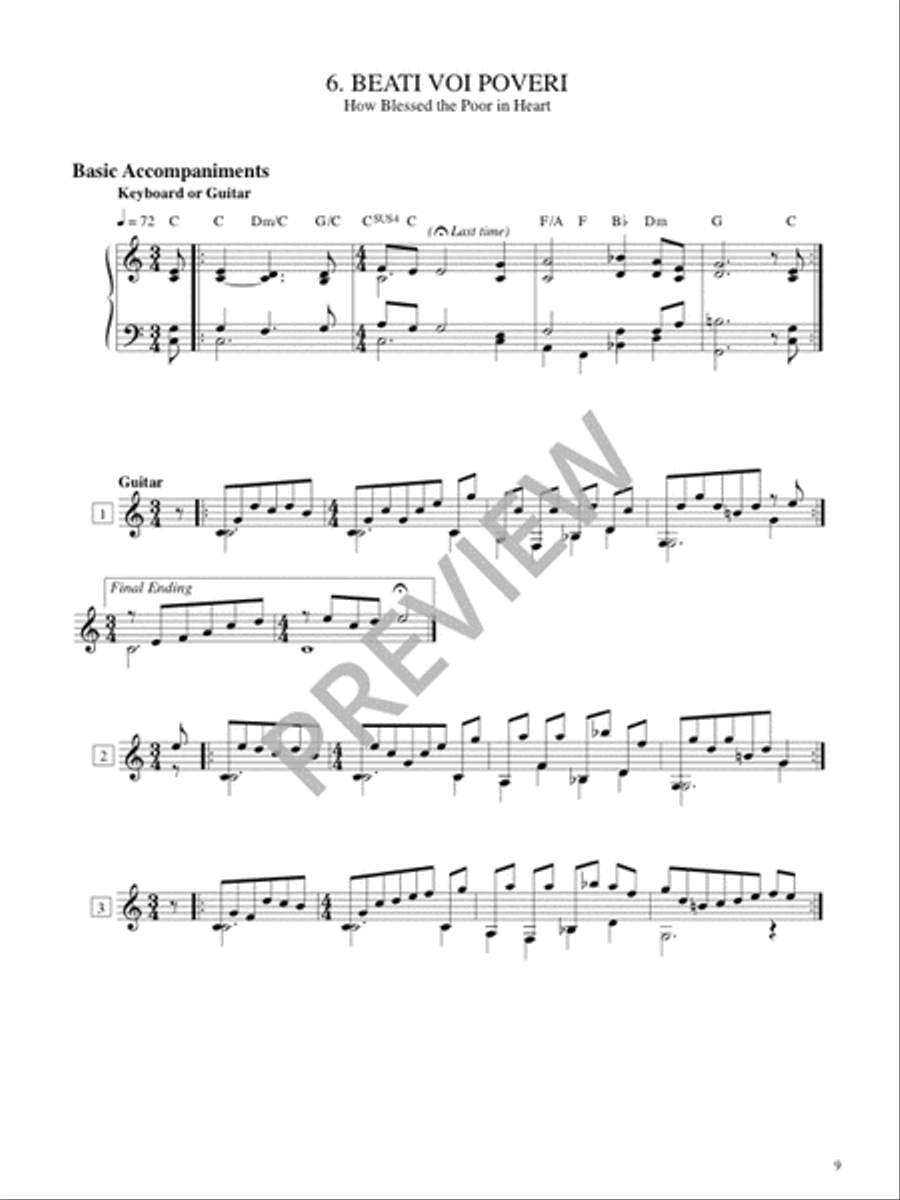 Christe Lux mundi - Instrument edition Guitar scores gallery preview page 11