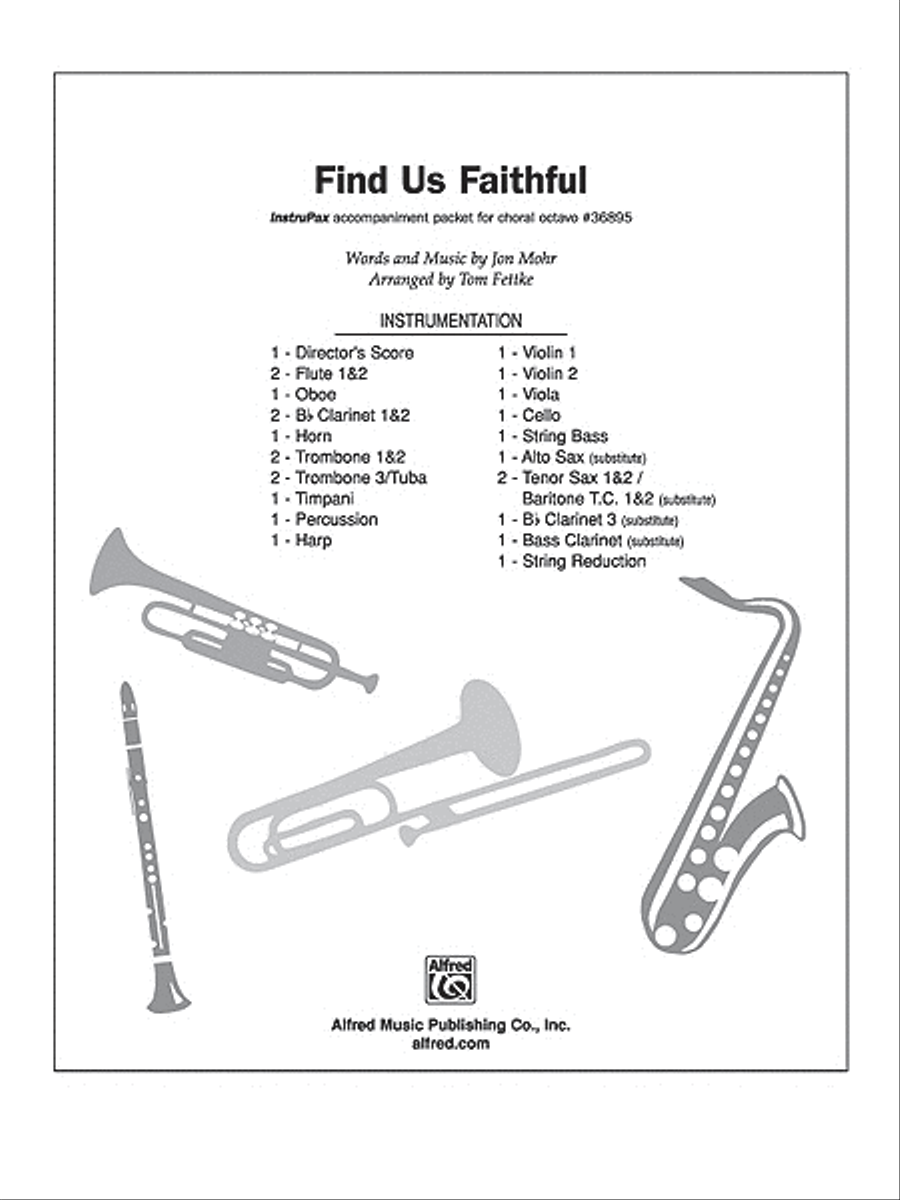 Find Us Faithful Choir scores gallery preview page 1