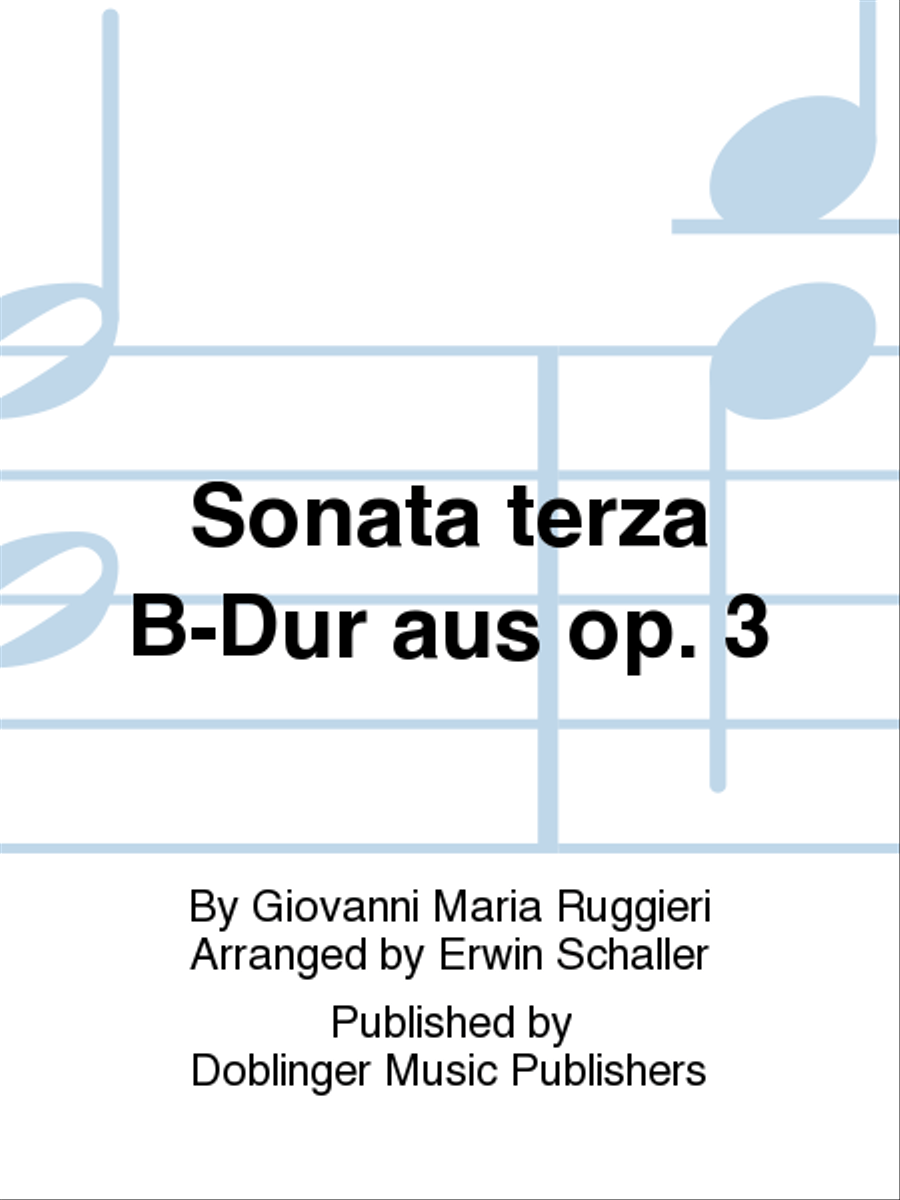 Sonata terza B-Dur aus op. 3