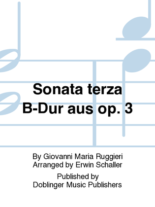Sonata terza B-Dur aus op. 3