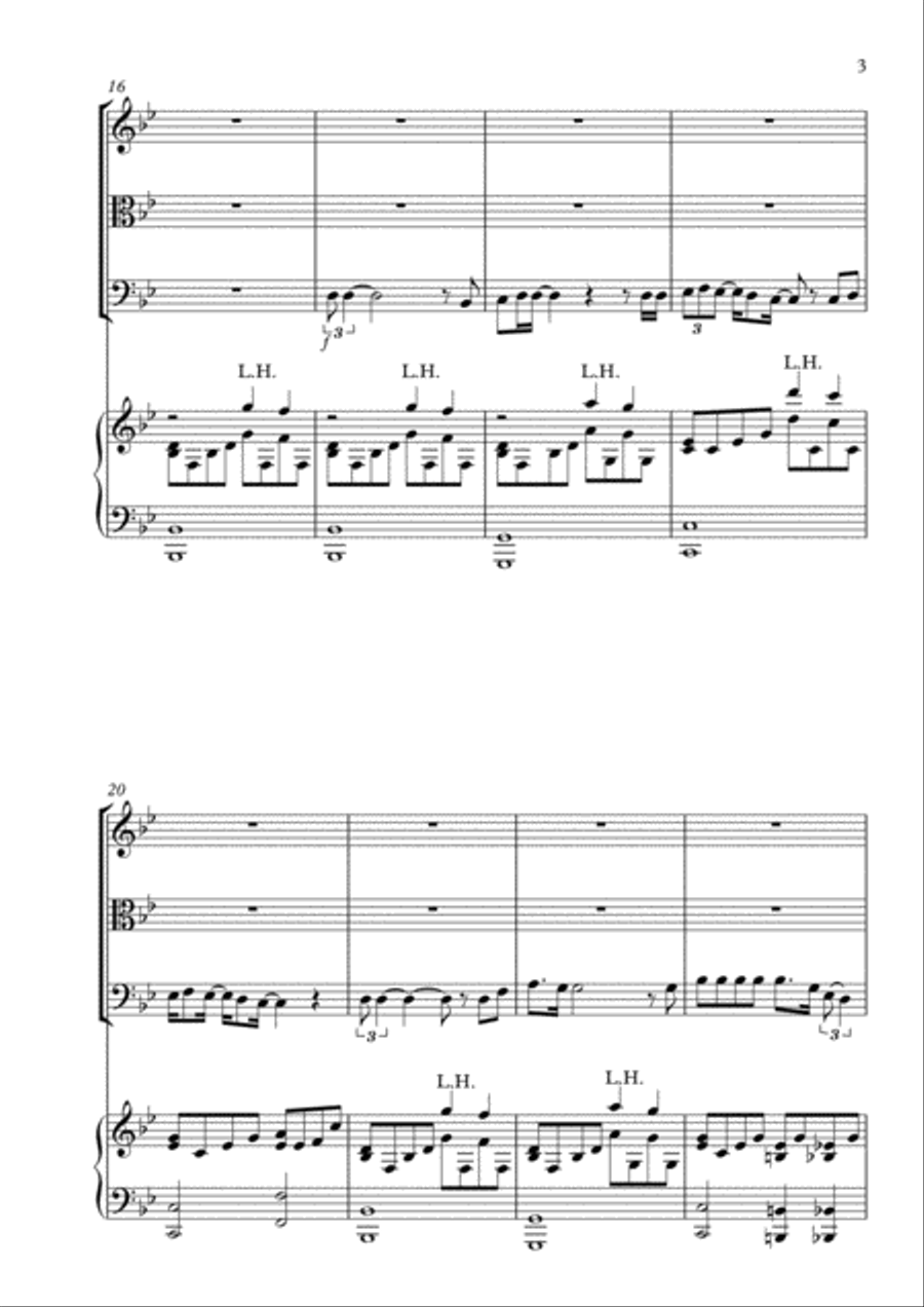 Bohemian Rhapsody Bohemian Rhapsody Piano Quartet scores gallery preview page 3