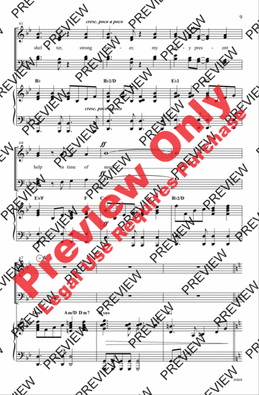 Made Me Glad 4-Part scores gallery preview page 9