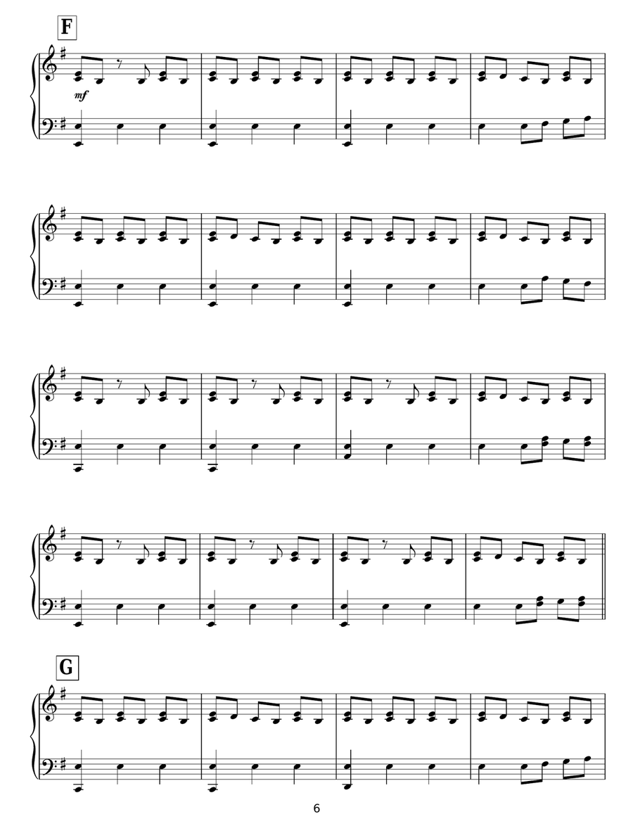 Eros Piano Solo scores gallery preview page 6