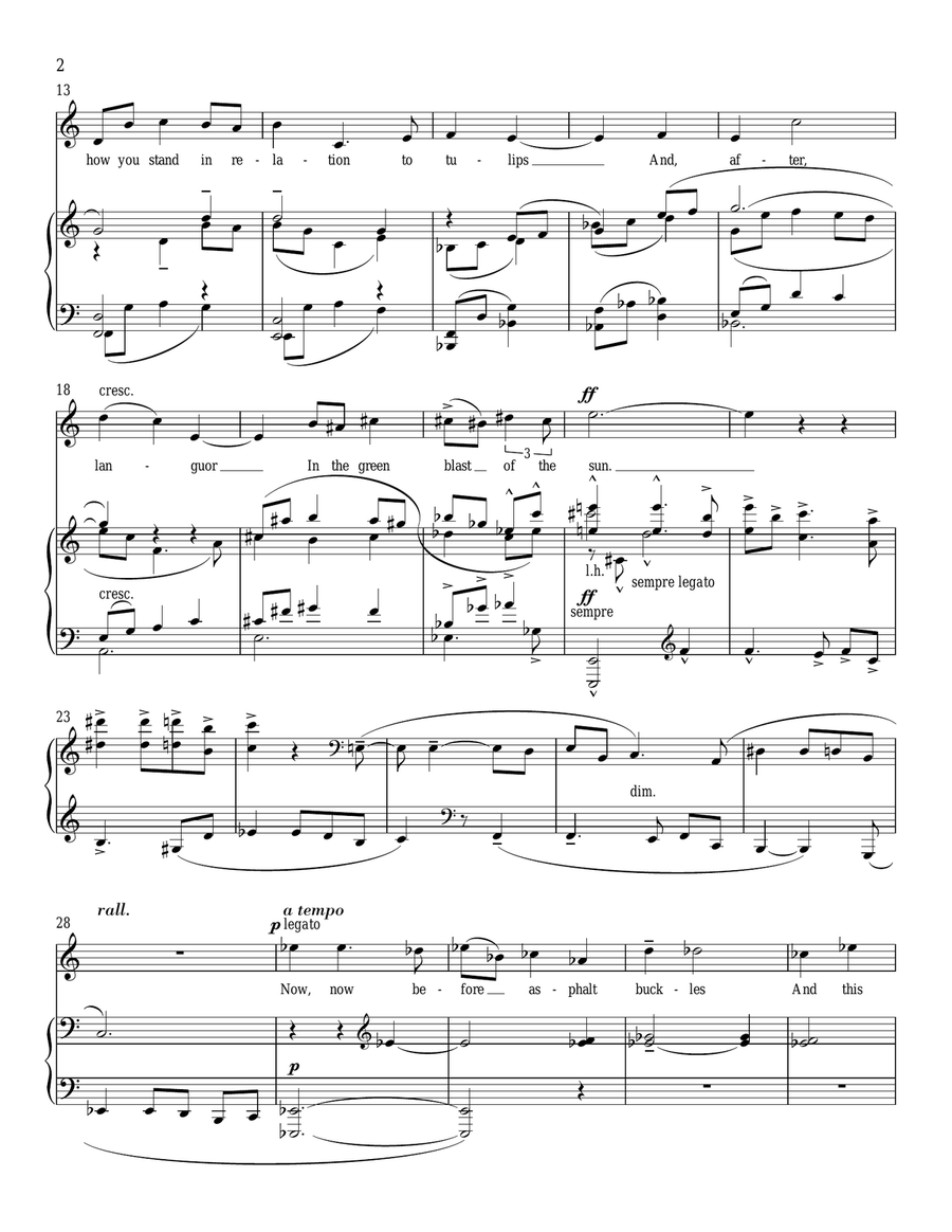 The Unicorn Piano, Vocal scores gallery preview page 2