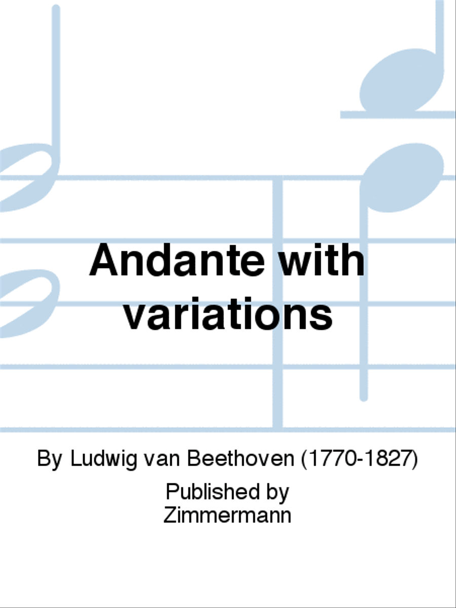 Andante with variations Harpsichord scores gallery preview page 1