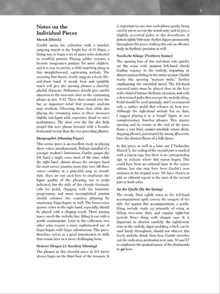 Gurlitt – Albumleaves for the Young, Opus 101 Piano Solo scores gallery preview page 4
