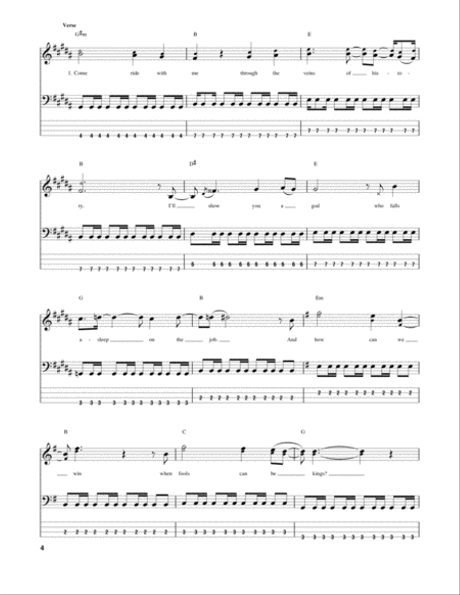 Knights Of Cydonia Knights Of Cydonia Guitar Tablature scores gallery preview page 4