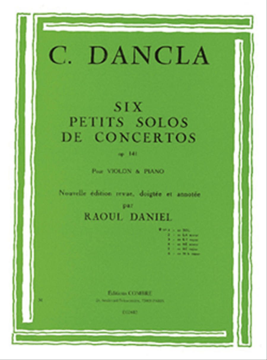 Petit solo de concerto Op.141 no. 1 en Sol maj.