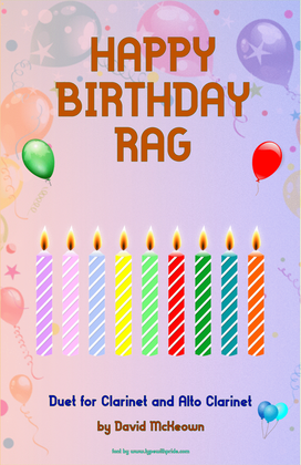 Happy Birthday Rag, for Clarinet and Alto Clarinet Duet